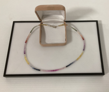 Multi Gem Necklace with Silver Clasp