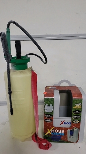 XHose Keeper and Melnor Compressed Spray Tank