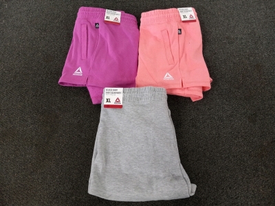 Lot of 3 Pair Reebok Relaxed Workout Shorts XL
