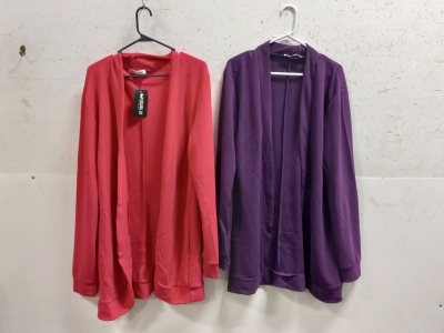Lot of 2 DoublJu 3X Size Women's Sweaters