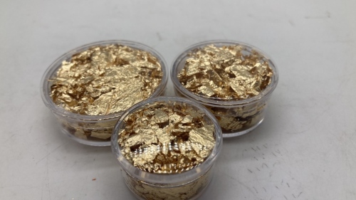 (3) Jars of Gold Leaf