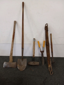 Double Sides Axe, Shovel, Sheers and More