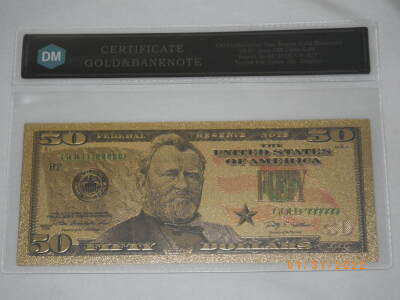 Certified Pure Gold Bank Note