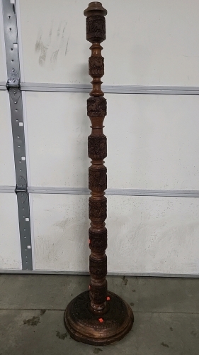 Wood Lamp Stand