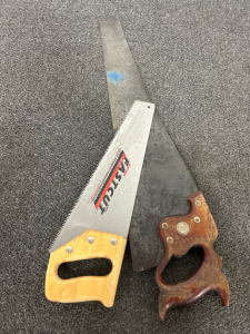 Pair of Handsaws 29” and 17.5” overall Length