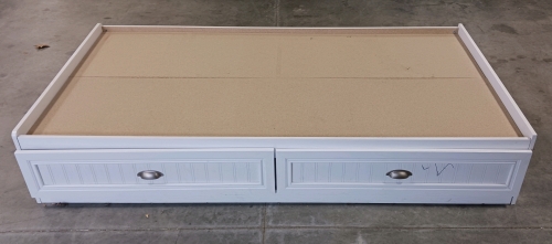 Twin Size Bed Frame with 2 Pull-Out Drawers