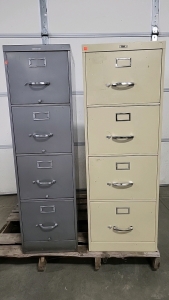 Steelcase 4 Drawer Filing Cabinet and Anderson Hickey Co 4 Drawer Filing Cabinet