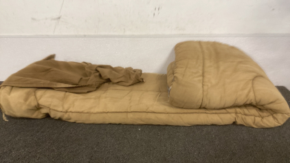 Tan Canvas Sleeping Bag