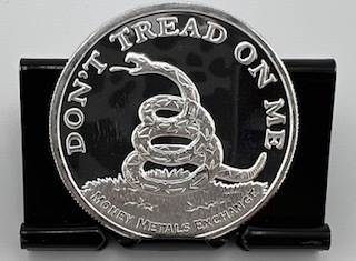 Don't Tread on Me - .999 Pure Silver, 1 Troy Oz. Round