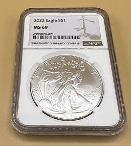 2022 Silver Eagle NGC MS69