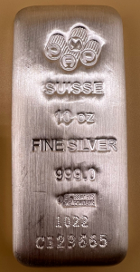 (1) 10 oz Silver Bar - PAMP