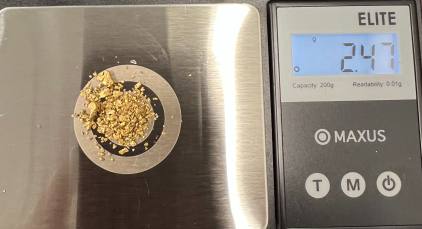 2.47 Grams of Gold Nugget