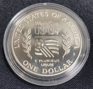 1994-S $1 World Cup Silver Commemorative Coin
