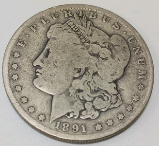 1891 Morgan Silver Dollars