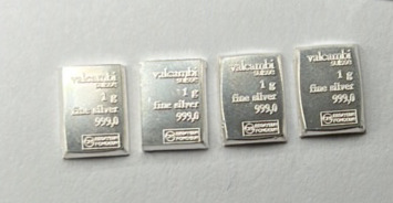 (4) One Gram Fine Silver .999