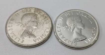 (2) 80% Silver Canadian Coins