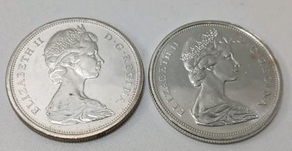 (2) 80% Silver Canadian Coins