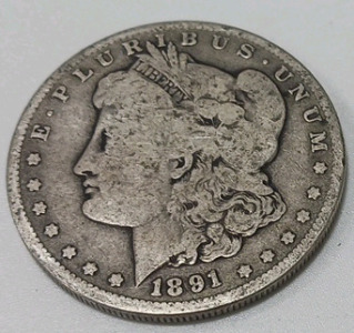 1891 Morgan Silver Dollar