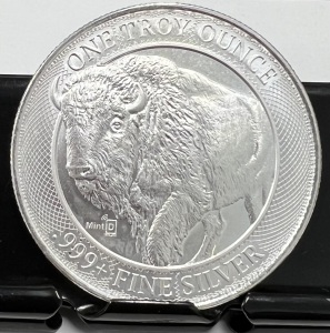 MintlD 1-oz Buffalo Silver Round, .999 Pure