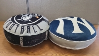 LA Raiders and New York Yankees Throw Pillows