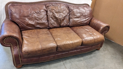 92" Leather Sofa