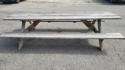 10' Wood Picnic Table