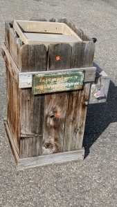 Decorative Trash Receptacle w/Bottle Opener