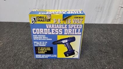 Working Drill Master Cordless Drill with Box