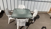 Patio Table With (4) Matching Chairs