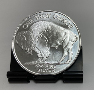 One Troy Ounce .999 Fine Silver Round— Verified Authentic