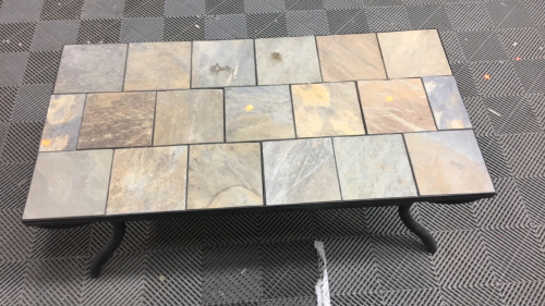 Stone Tile Patio Table