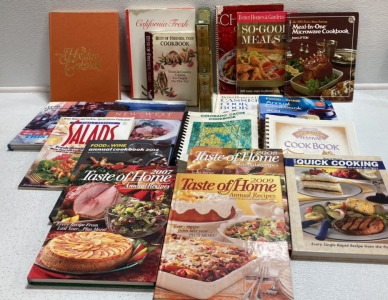 (18) Assorted Cookbooks, Recipe Booklet