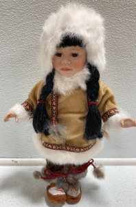 Porcelain Native Doll