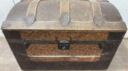 Antique Wood Trunk