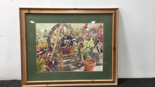 Framed Flower Picture