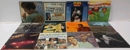 (12) Vinyl Records Including The Beach Boys And Elvis