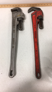 (2) 24inch Pipe Wrench