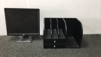 HP 16” Computer Screen And Desk Organizer