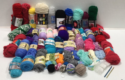 Assorted Colors of Yarn