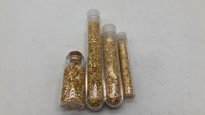 (4) Bottles Of Gold Leaf