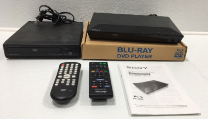 Sony Blu-Ray DVD Player, Magnavox DVD Player