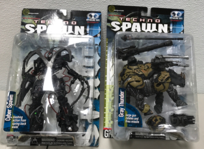 (2) Techno Spawn Action Figures