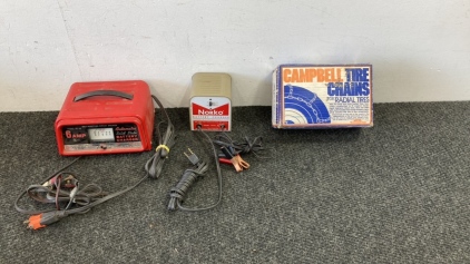 (2) 6 AMP Battery Chargers - Radial Tire Chains