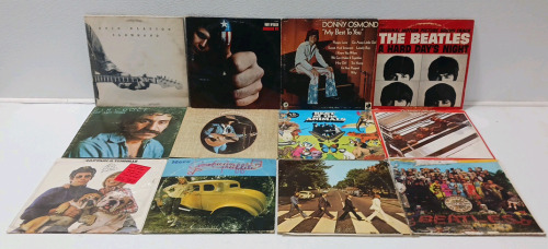 (12) Vinyl Records Including The Beatles And Eric Clapton