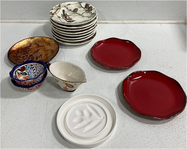 Small Bird Plates, Small Red Plates, Small Bowls And More