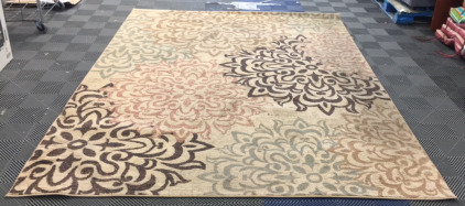7&rsquo;10&rdquo;x10&rsquo;5.5 Tan Floral Rug