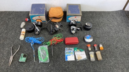 (3) Spinning Fishing Reels And More
