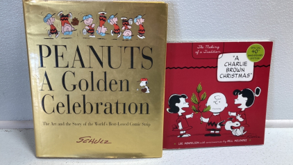 (2) Peanuts Books: A Golden Celebration, The Making of A Charlie Brown Christmas