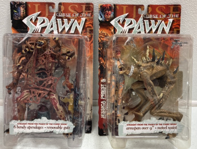 McFarlane Curse of the Spawn Action Figures: Raenius, Jessica Smith & Mr. Obersmith