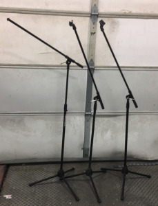 (3) Vintage Ultra Kamen Adjustable Microphone Stands